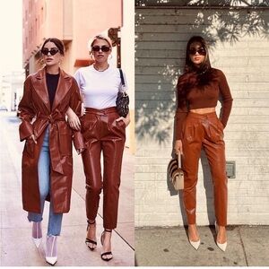 Camila Coelho Women’s Revolve Filomena Cognac NWT pants. Size medium.